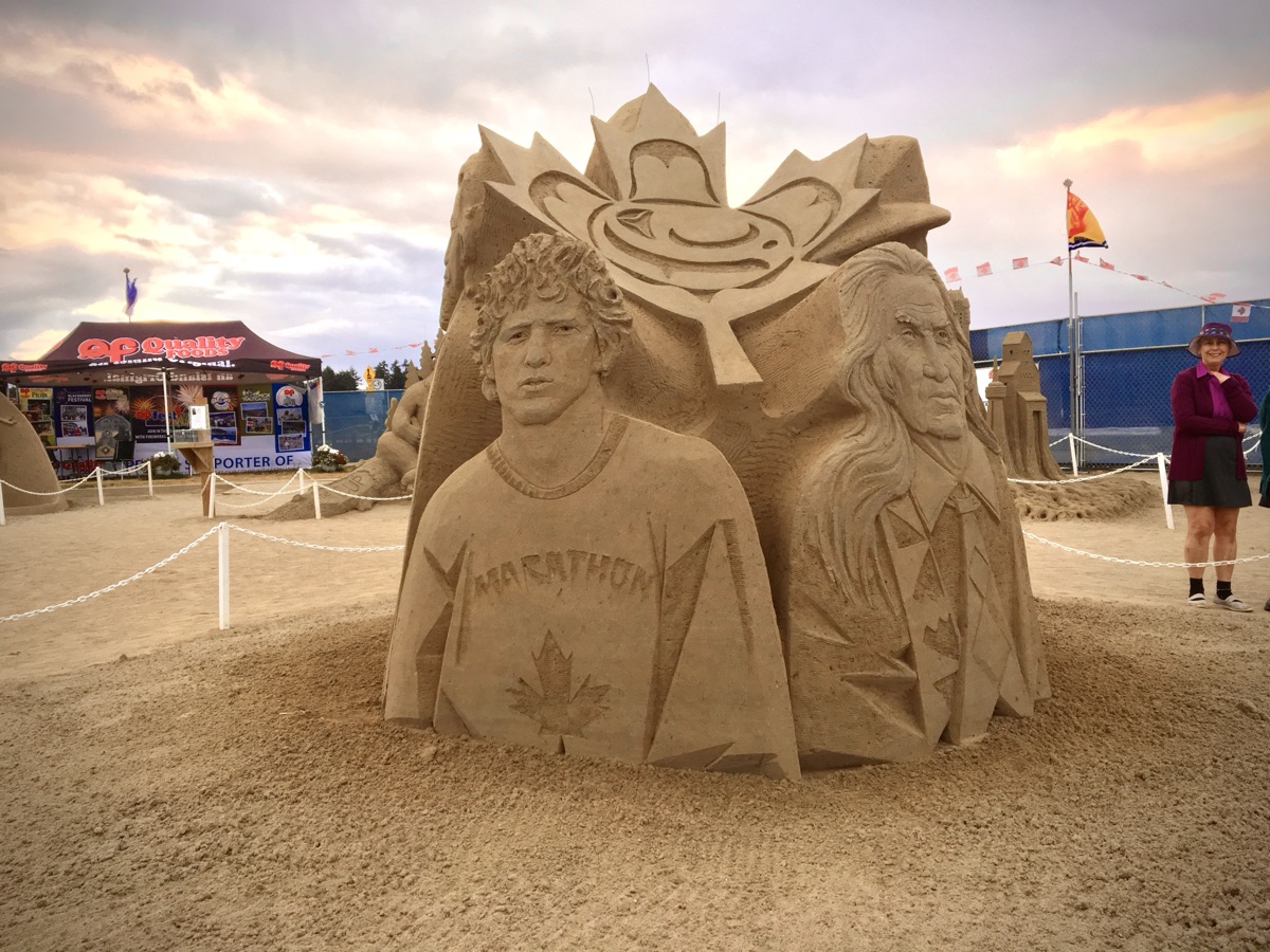 Sand sculpture at Parksville Beach Festival